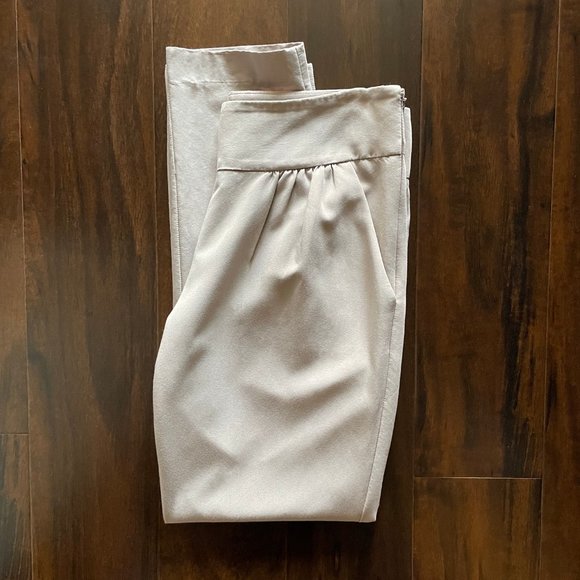 Gap Light Pink Relaxed Tapered Ankle Trouser Pant Sz.0R (runs slightly large) - Picture 3 of 7